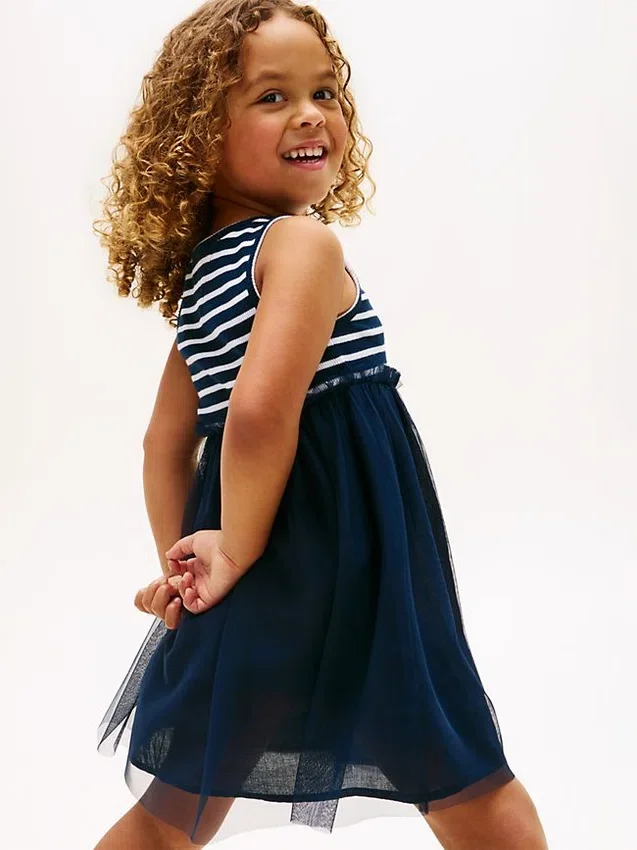 Kids’ Striped Tulle Combo Dress Kids’ Striped Tulle Combo Dress