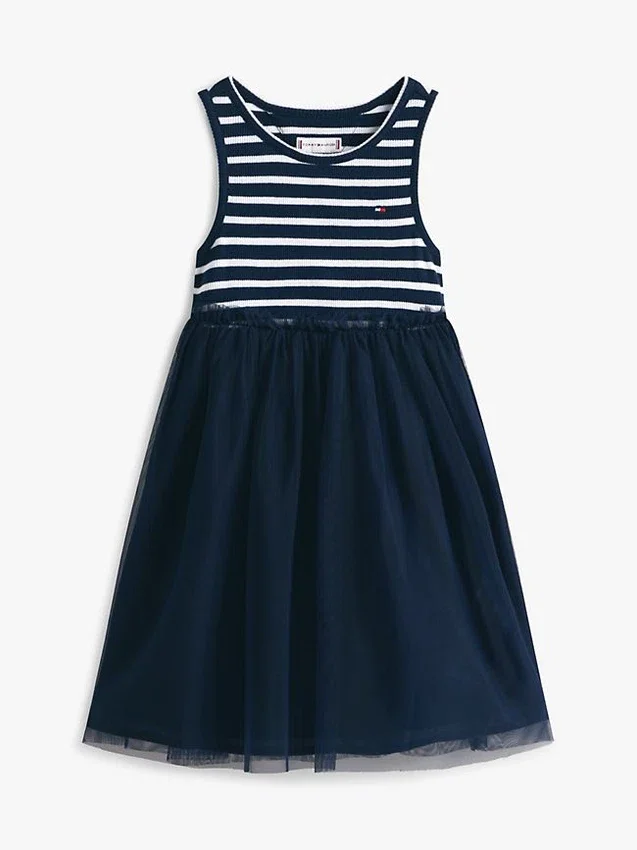 Kids’ Striped Tulle Combo Dress Kids’ Striped Tulle Combo Dress