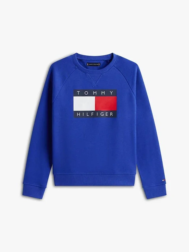 Kids’ Tommy Flag Logo Raglan Sweatshirt Kids’ Tommy Flag Logo Raglan Sweatshirt