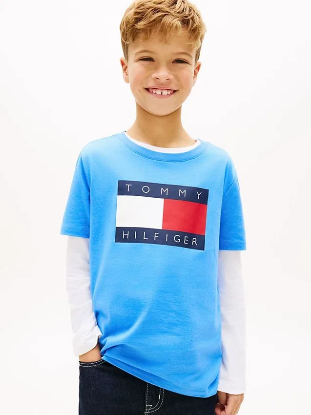Kids’ Tommy Flag Logo T-Shirt Kids’ Tommy Flag Logo T-Shirt