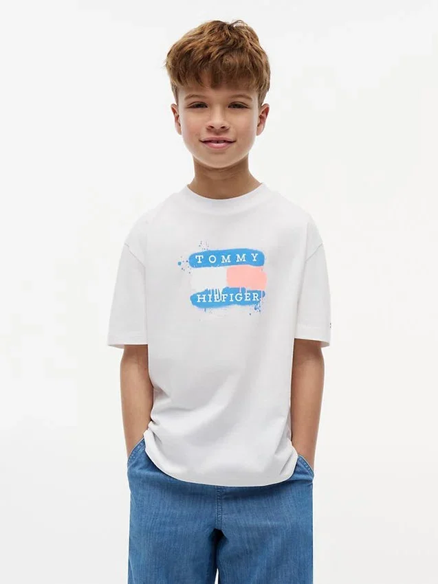 Kids’ Tommy Graffiti Logo T-Shirt Kids’ Tommy Graffiti Logo T-Shirt