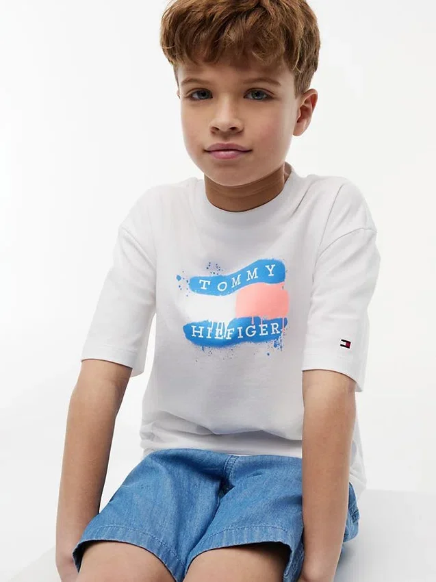 Kids’ Tommy Graffiti Logo T-Shirt Kids’ Tommy Graffiti Logo T-Shirt