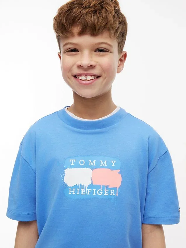 Kids’ Tommy Graffiti Logo T-Shirt Kids’ Tommy Graffiti Logo T-Shirt