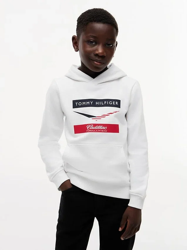 Kids’ Tommy x Cadillac F1® Team Chevron Hoodie Kids’ Tommy x Cadillac F1® Team Chevron Hoodie