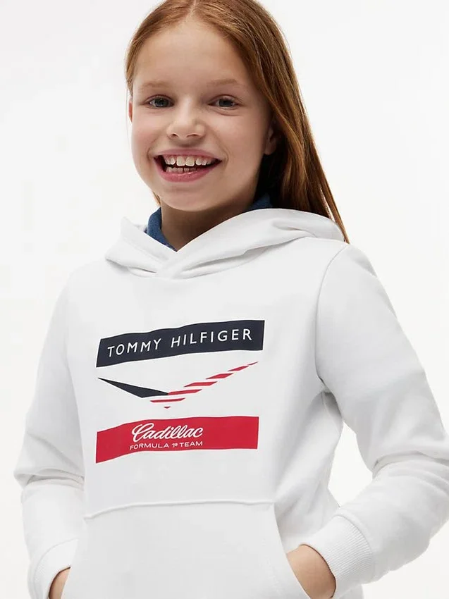 Kids’ Tommy x Cadillac F1® Team Chevron Hoodie Kids’ Tommy x Cadillac F1® Team Chevron Hoodie