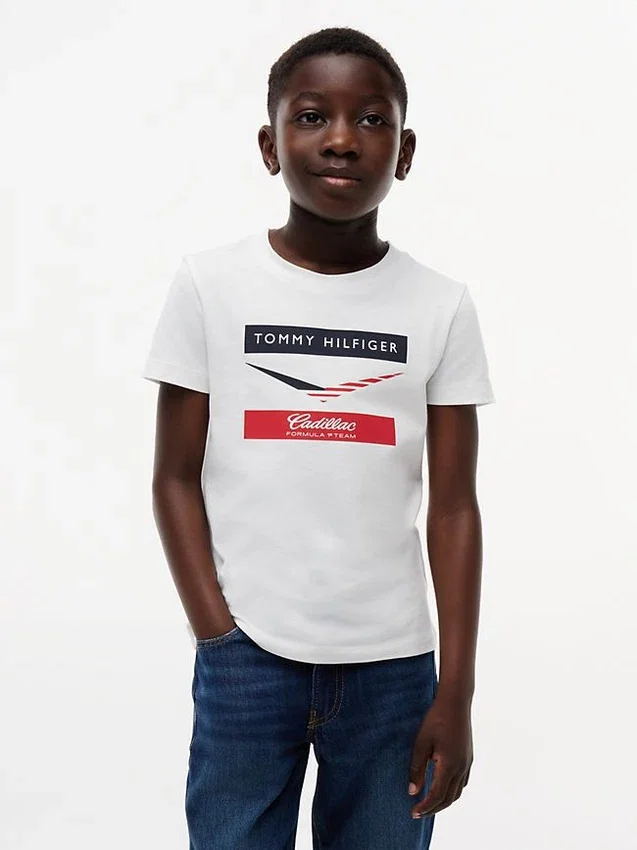 Kids’ Tommy x Cadillac F1® Team Chevron T-Shirt Kids’ Tommy x Cadillac F1® Team Chevron T-Shirt