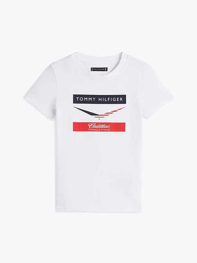 Kids’ Tommy x Cadillac F1® Team Chevron T-Shirt Kids’ Tommy x Cadillac F1® Team Chevron T-Shirt