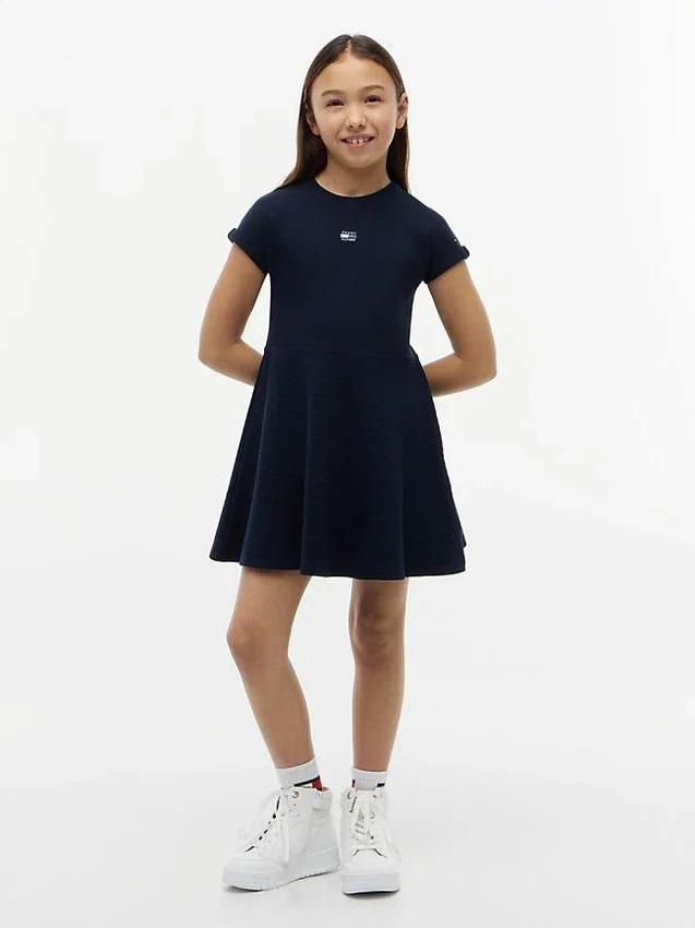 Kids’ Tonal Flag Logo Skater Dress Kids’ Tonal Flag Logo Skater Dress
