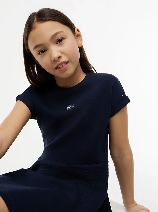 Kids’ Tonal Flag Logo Skater Dress Kids’ Tonal Flag Logo Skater Dress