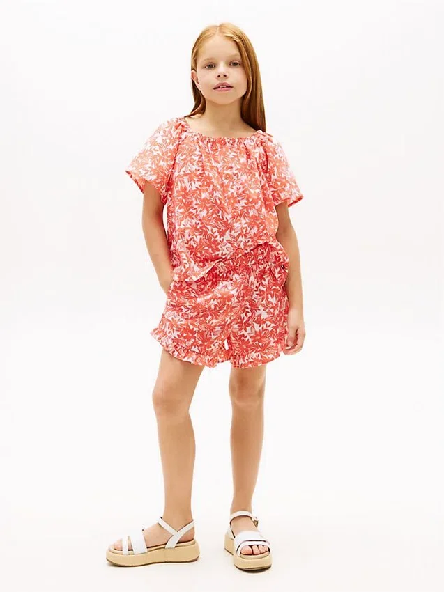 Kids’ Tropical Print Ruffle Short Kids’ Tropical Print Ruffle Short