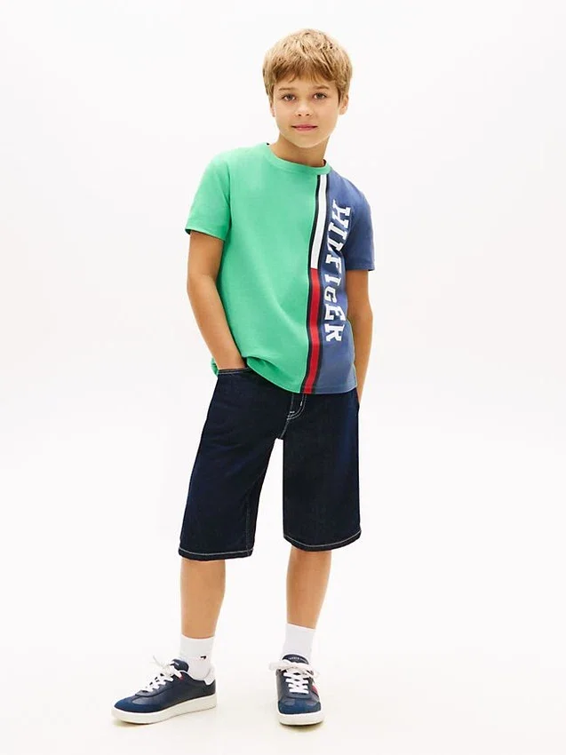 Kids’ Vertical Colorblock Logo T-Shirt Kids’ Vertical Colorblock Logo T-Shirt