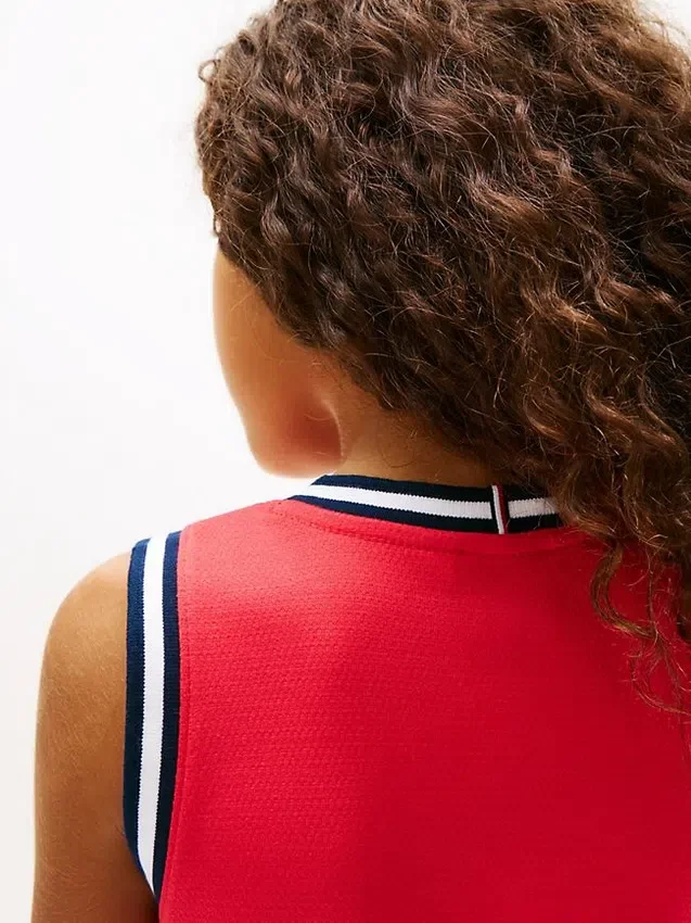 Kids’ Wavy Flag Logo Sleeveless Dress Kids’ Wavy Flag Logo Sleeveless Dress