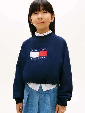 Kids’ Wavy Flag Logo Sweatshirt