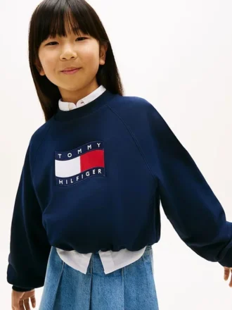 Kids’ Wavy Flag Logo Sweatshirt