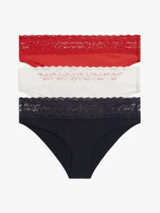 Lace-Trim Bikini Brief 3-Pack Lace-Trim Bikini Brief 3-Pack