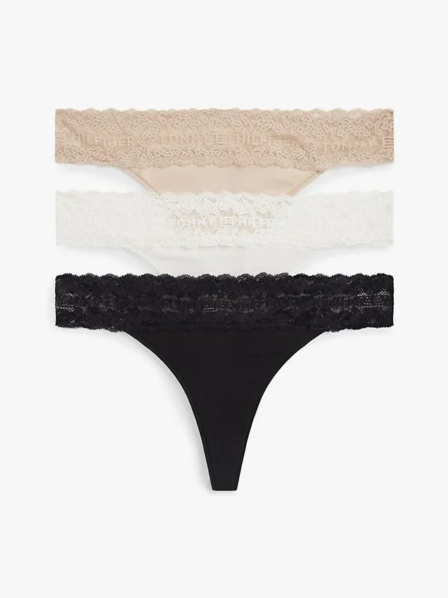 Lace-Trim Thong 3-Pack Lace-Trim Thong 3-Pack