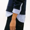 Layered-Look Fleece Sweatshirt Layered-Look Fleece Sweatshirt