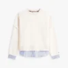 Layered-Look Fleece Sweatshirt Layered-Look Fleece Sweatshirt