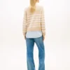 Layered-Look Lightweight Stripe Sweater Layered-Look Lightweight Stripe Sweater