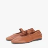 Leather Mary Jane Ballet Flat