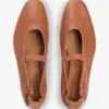 Leather Mary Jane Ballet Flat