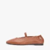 Leather Mary Jane Ballet Flat