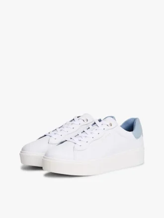 Leather Mix Platform Sneaker
