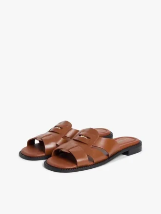 Leather Penny Loafer Sandal