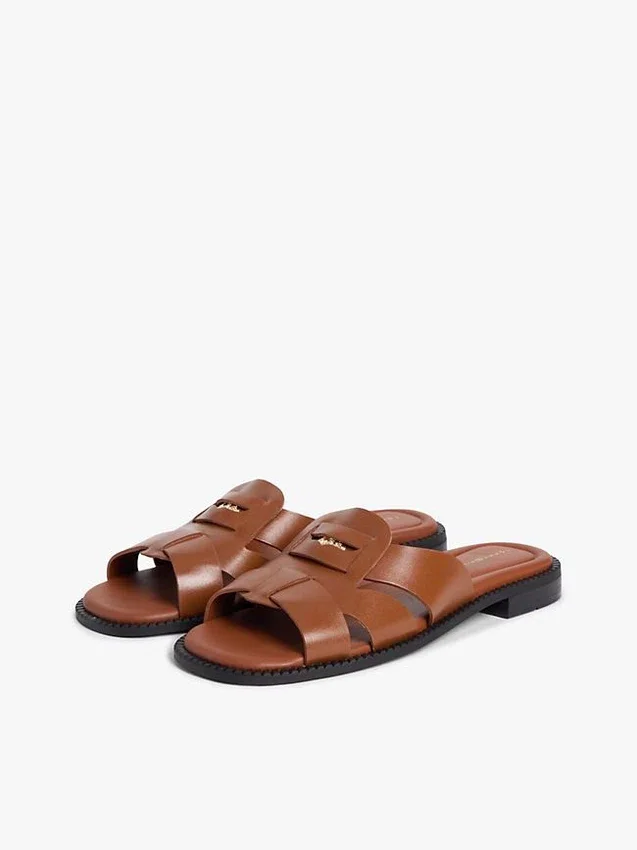 Leather Penny Loafer Sandal Leather Penny Loafer Sandal