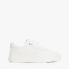 Leather Platform Court Sneaker