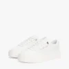 Leather Platform Court Sneaker