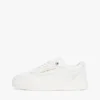Leather Platform Court Sneaker