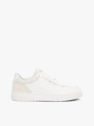 Leather & Suede Mix Low-Top Sneaker
