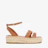 Leather Twist-Strap Platform Espadrille Leather Twist-Strap Platform Espadrille