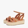 Leather Twist-Strap Platform Espadrille Leather Twist-Strap Platform Espadrille