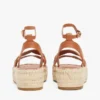 Leather Twist-Strap Platform Espadrille Leather Twist-Strap Platform Espadrille