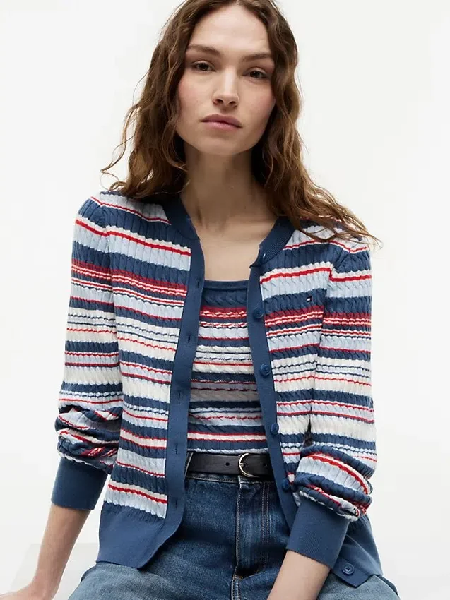Lightweight Cable Knit Cardigan Lightweight Cable Knit Cardigan