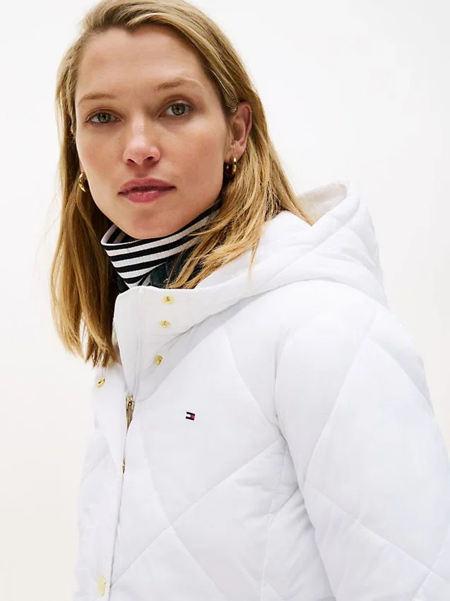 Lightweight Hooded Padded Quilted Jacket Lightweight Hooded Padded Quilted Jacket