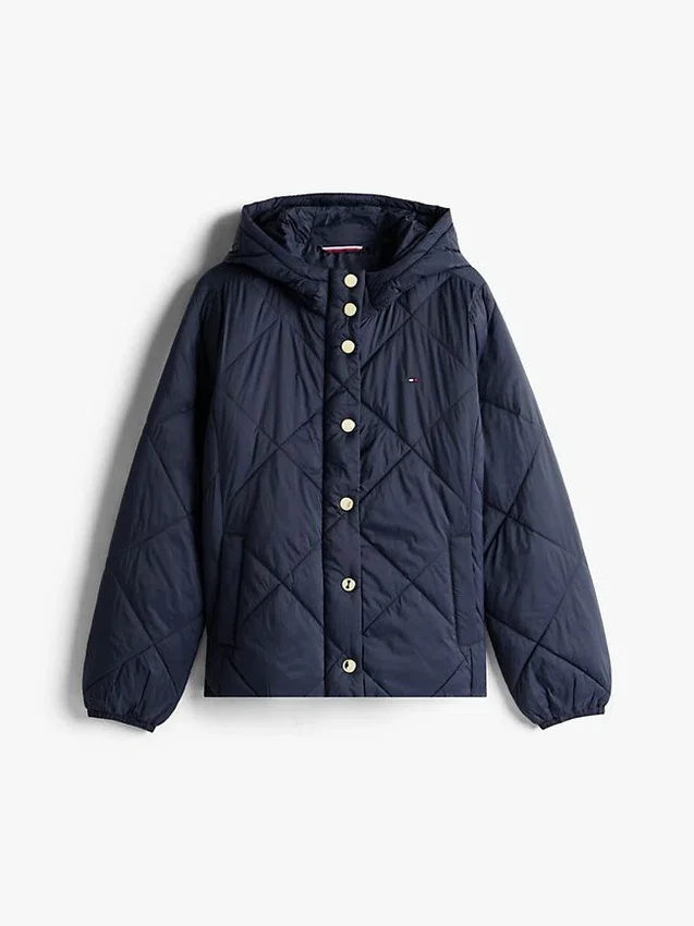 Lightweight Hooded Padded Quilted Jacket Lightweight Hooded Padded Quilted Jacket
