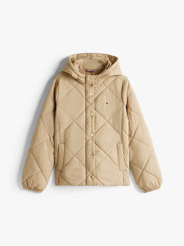 Lightweight Hooded Padded Quilted Jacket Lightweight Hooded Padded Quilted Jacket