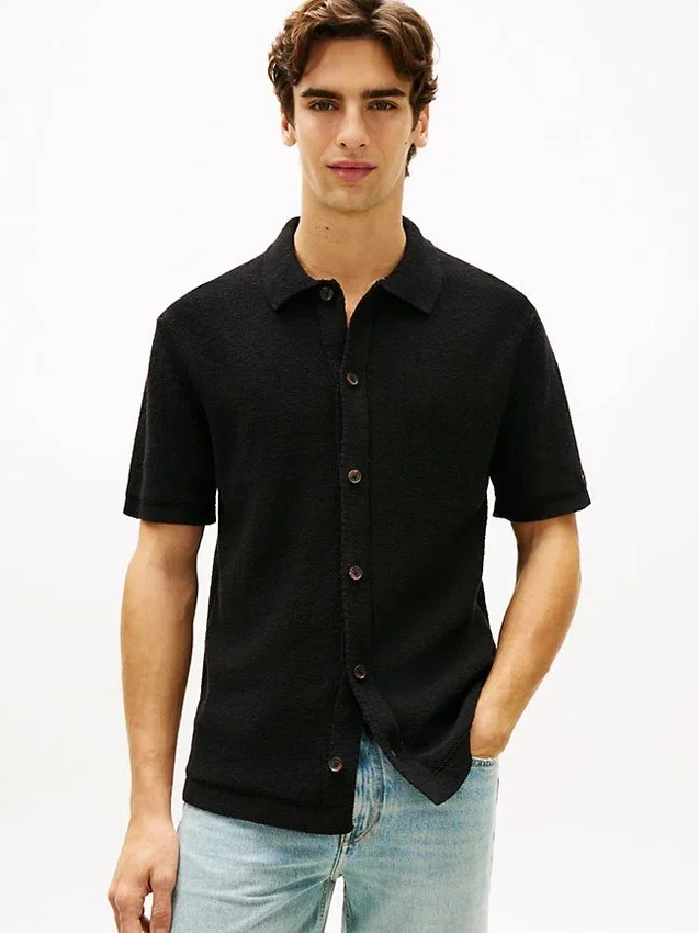 Lightweight Knit Sweater Polo Lightweight Knit Sweater Polo