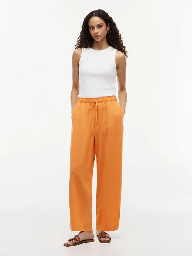 Lightweight Linen-Blend Pull-On Pant Lightweight Linen-Blend Pull-On Pant