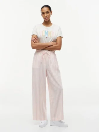 Lightweight Linen-Blend Pull-On Pant