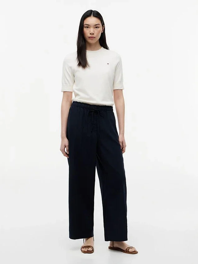 Lightweight Linen-Blend Pull-On Pant Lightweight Linen-Blend Pull-On Pant