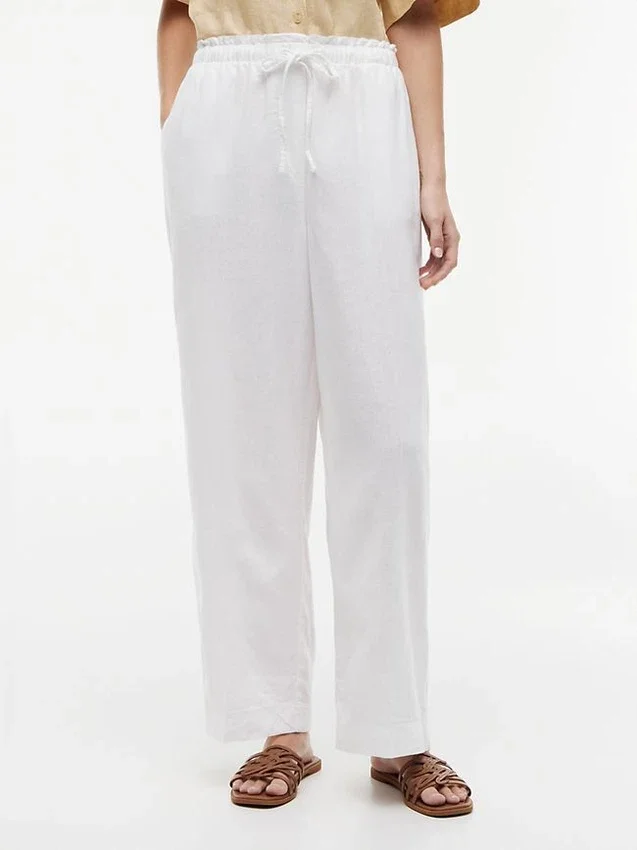 Lightweight Linen-Blend Pull-On Pant Lightweight Linen-Blend Pull-On Pant