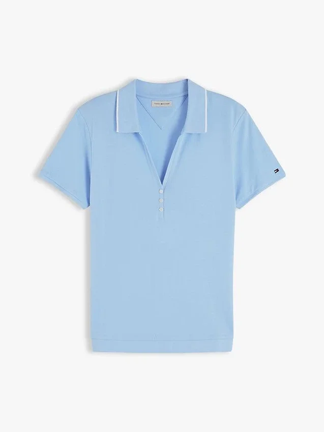 Lightweight Pique Henley Polo Lightweight Pique Henley Polo