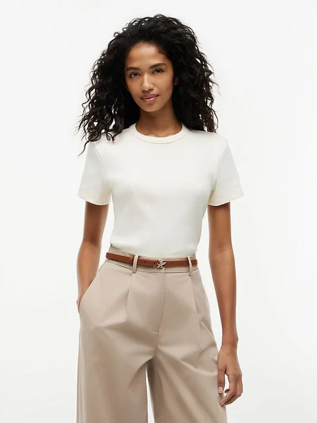 Lightweight Rib-Knit T-Shirt Lightweight Rib-Knit T-Shirt