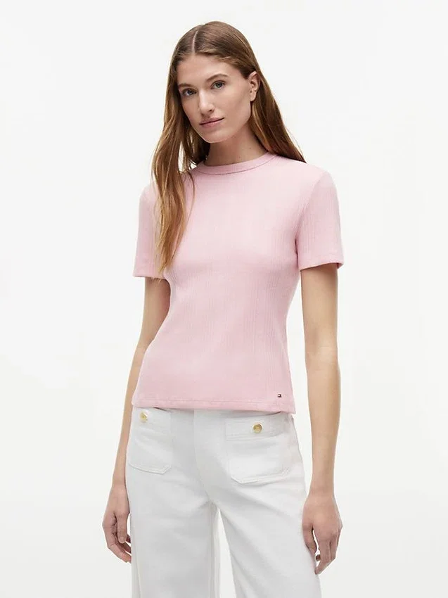 Lightweight Rib-Knit T-Shirt Lightweight Rib-Knit T-Shirt