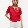 Lightweight Shirred Pullover Shirt Lightweight Shirred Pullover Shirt
