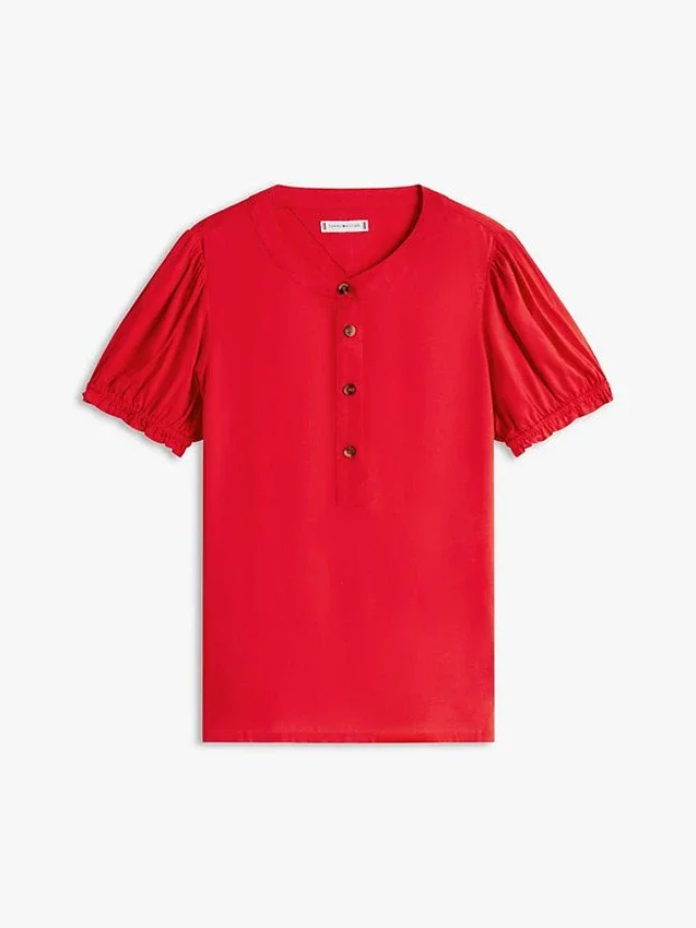 Lightweight Shirred Pullover Shirt Lightweight Shirred Pullover Shirt